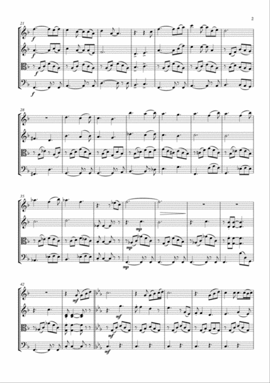 We Are The Champions We Are The Champions String Quartet scores gallery preview page 3