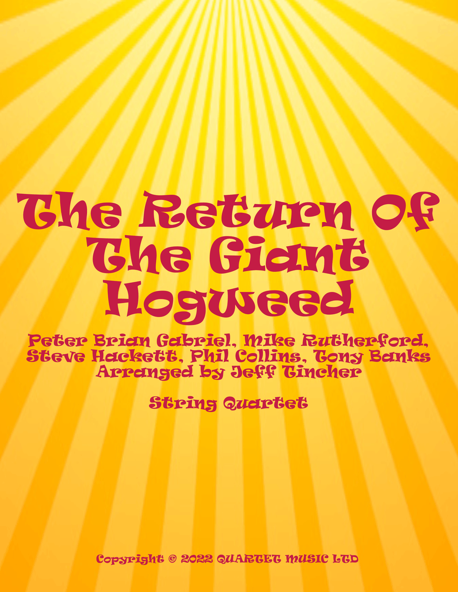 The Return Of The Giant Hogweed String Quartet scores gallery preview page 1