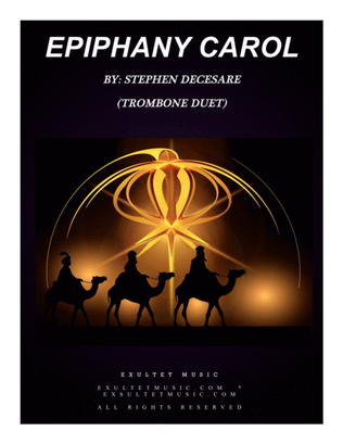 Book cover for Epiphany Carol (Trombone Duet)