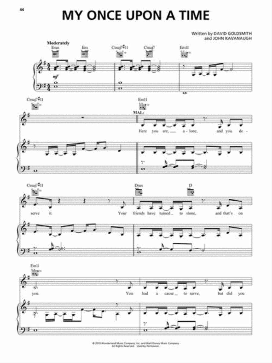 Descendants 3 Piano, Vocal, Guitar scores gallery preview page 8