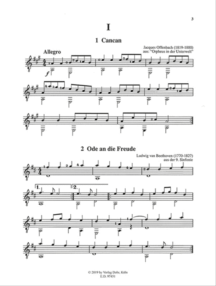 Erste Vortragsstücke für Gitarre -32 Stücke aus verschiedenen Epochen- (für Gitarre) (eingerichtet und mit Fingersätzen versehen von Thomas Cieslik und Gerd Maesmann) Acoustic Guitar scores gallery preview page 2
