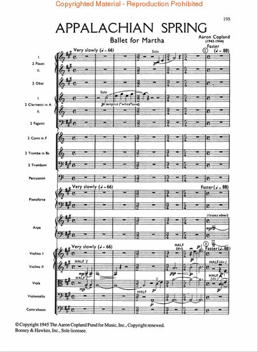 Copland – Ballet Suites Copland – Ballet Suites Orchestra scores gallery preview page 4