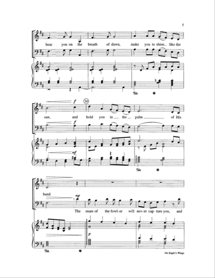 On Eagle's Wings On Eagle's Wings Choir scores gallery preview page 5