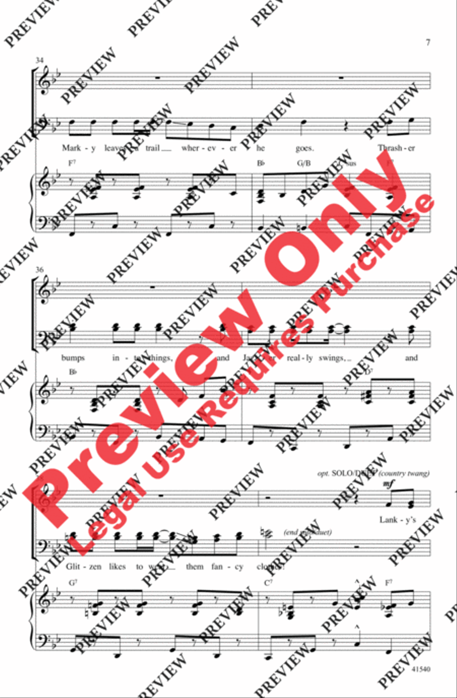 Santa's Crazy Reindeer 4-Part scores gallery preview page 7