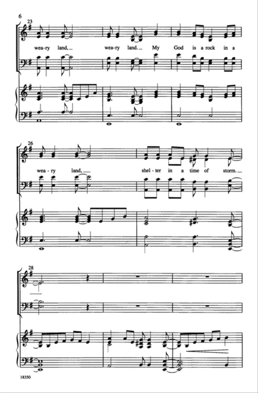 My God Is a Rock My God Is a Rock 4-Part scores gallery preview page 6