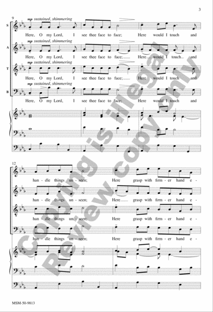 This Is the Hour of Banquet and of Song 4-Part scores gallery preview page 3