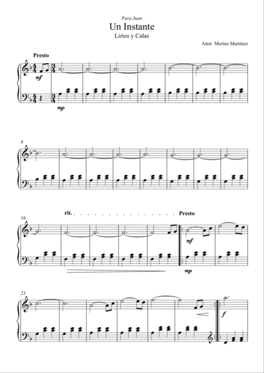 Un Instante Un Instante Harp scores gallery preview page 5