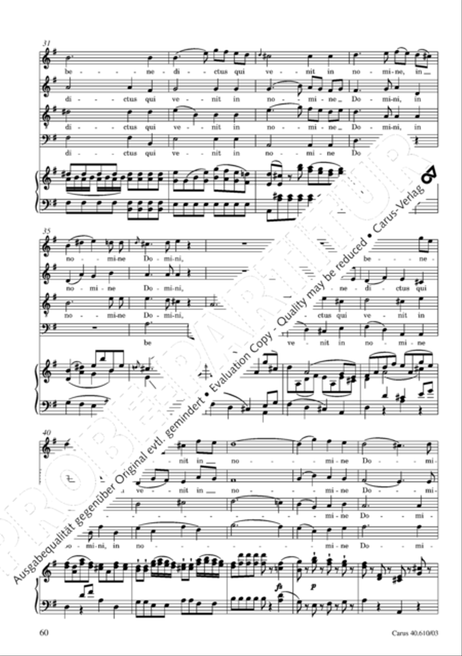 Theresienmesse in B 4-Part scores gallery preview page 61
