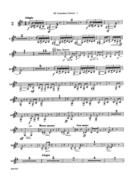 Trittico: B-flat Contrabass Clarinet
