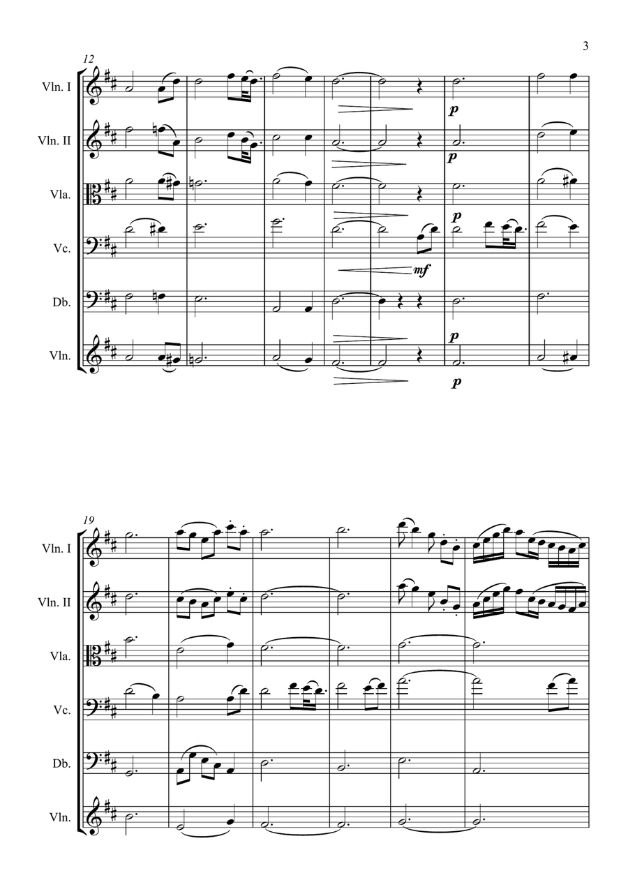 Amazing Grace String Orchestra scores gallery preview page 3