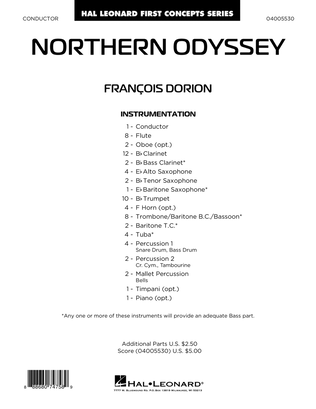 Northern Odyssey - Conductor Score (Full Score)