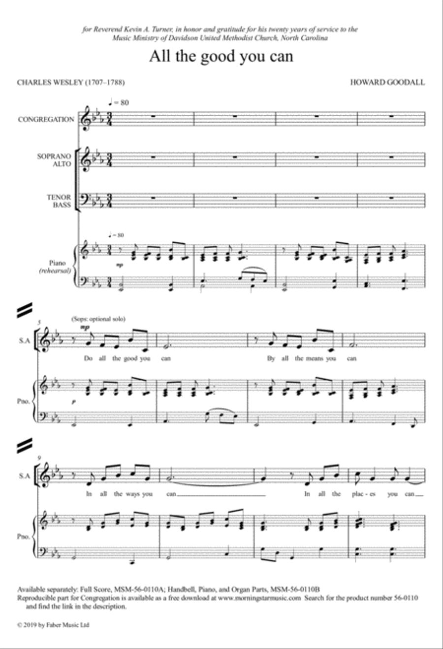 All the good you can 4-Part scores gallery preview page 1