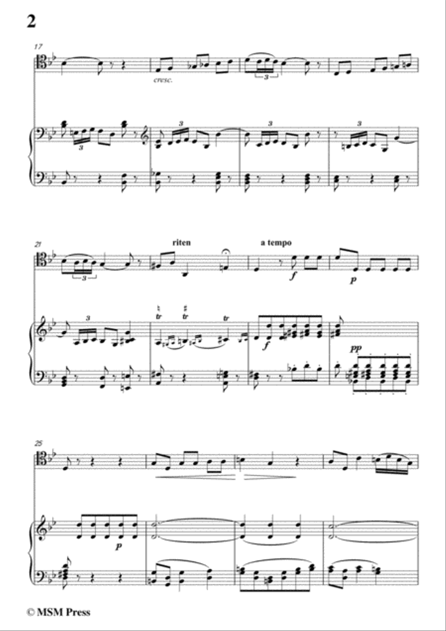 Gounod-Vous qui faites l'esdormie,for Cello and Piano Piano scores gallery preview page 4