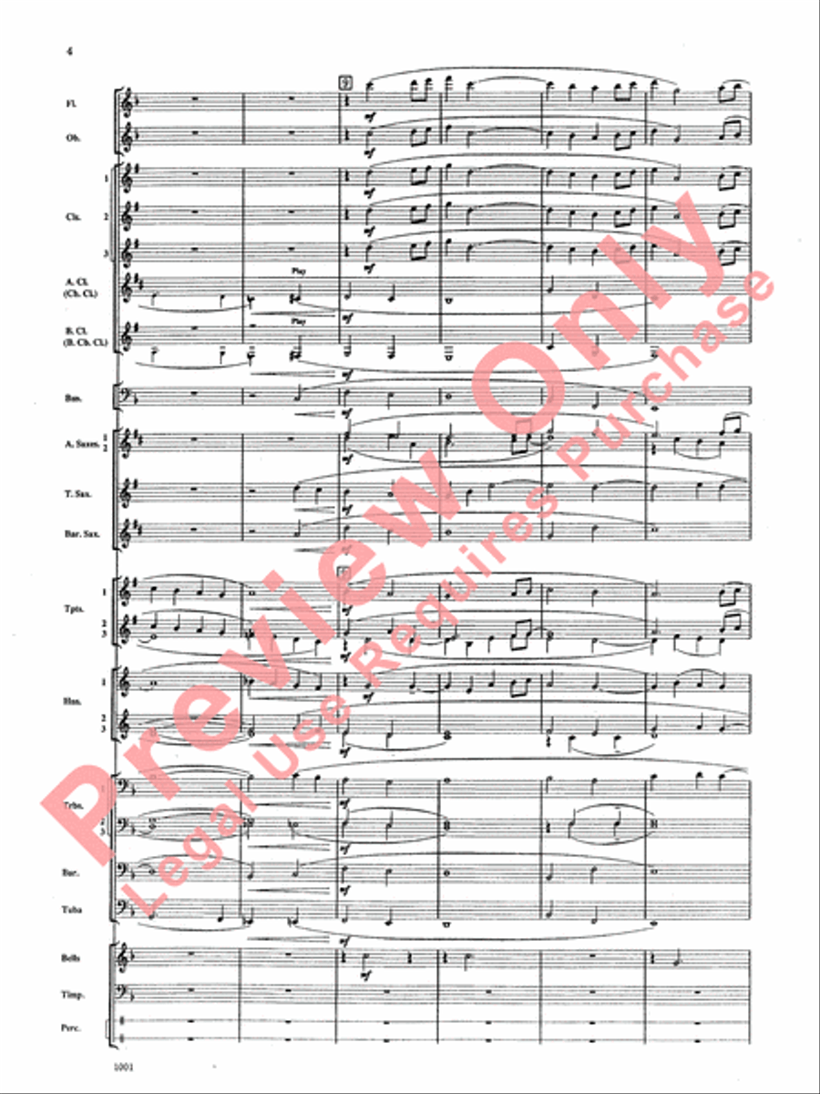 Ballad for Peace Ballad for Peace Concert Band scores gallery preview page 5