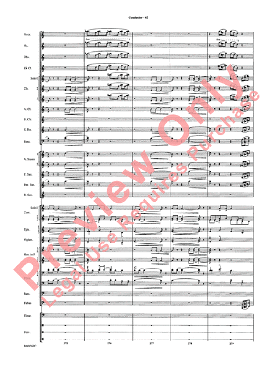 Jericho Concert Band scores gallery preview page 68