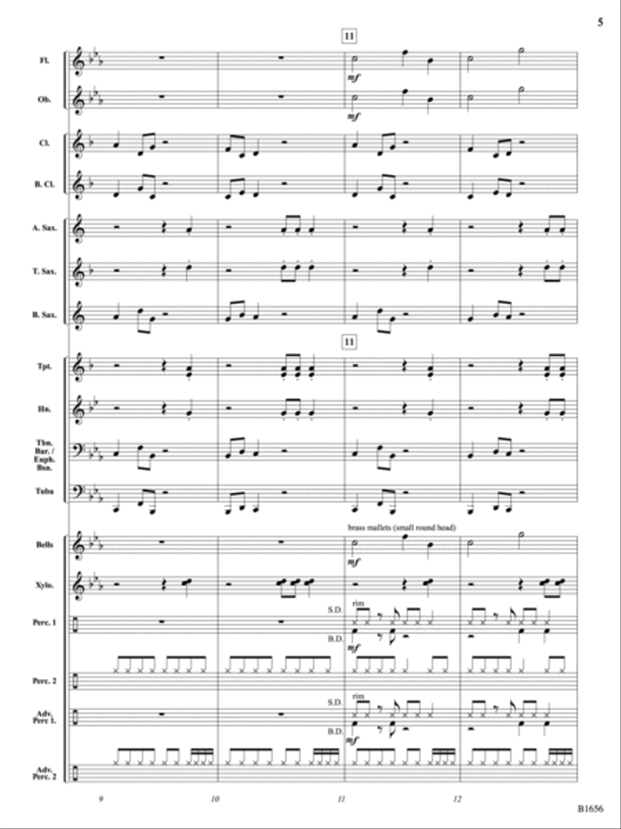 Teleportation: Score Concert Band scores gallery preview page 5