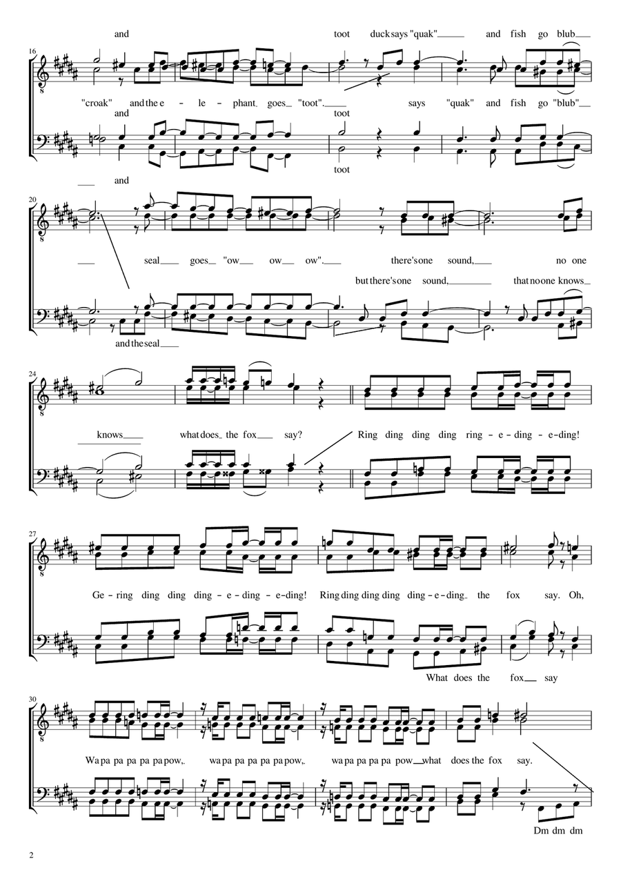 The Fox 4-Part scores gallery preview page 2