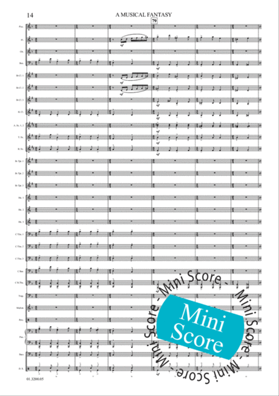 A Musical Fantasy Concert Band scores gallery preview page 20