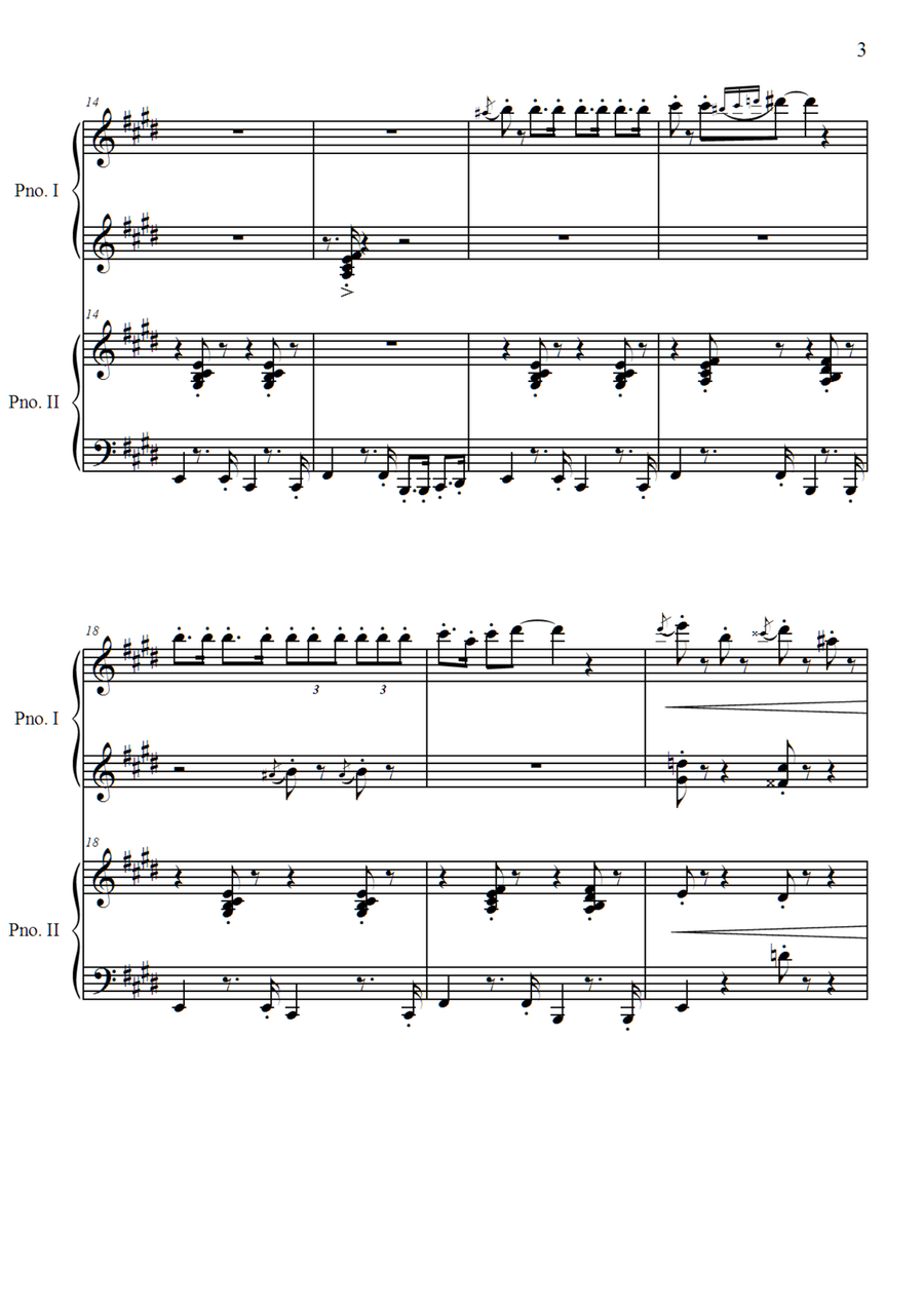 Red Cat for piano 4 hands Piano Method scores gallery preview page 4