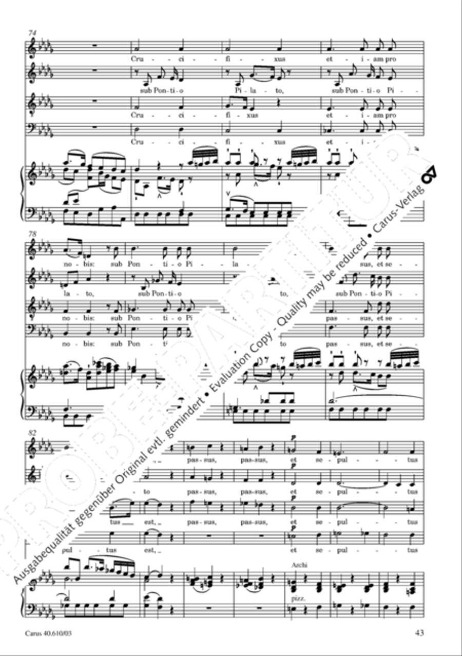 Theresienmesse in B 4-Part scores gallery preview page 44