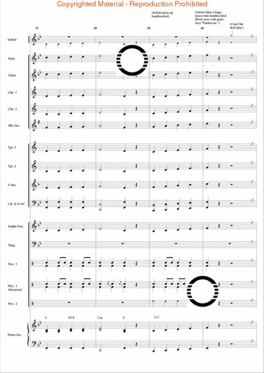 Concerto for Triangle and Band Concert Band scores gallery preview page 11