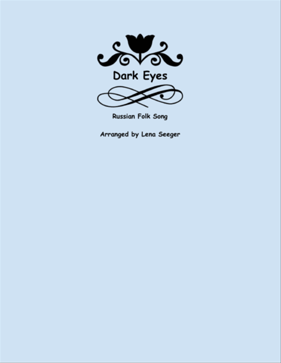 Dark Eyes Dark Eyes String Quartet scores gallery preview page 1