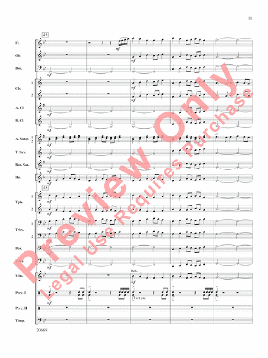 Quintero Concert Band scores gallery preview page 12