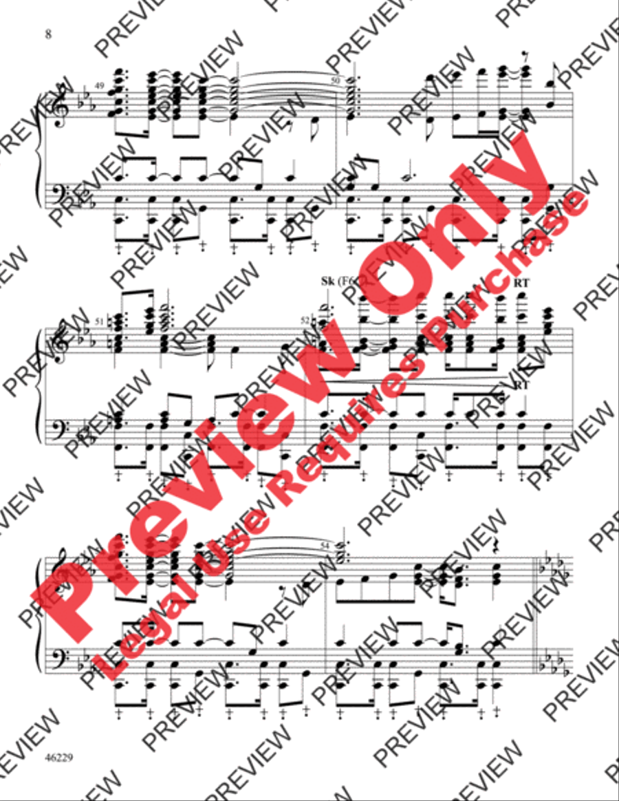 Aquarius/Let the Sunshine In (from Hair) Handbell Choir scores gallery preview page 8