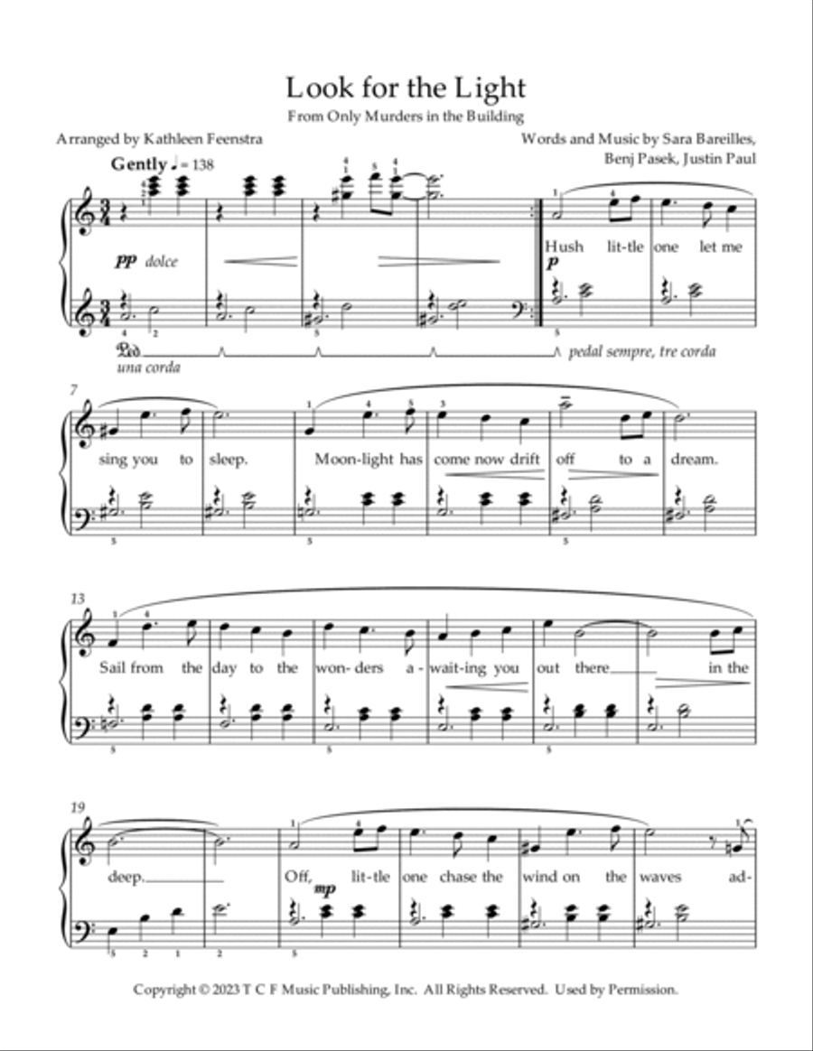Look For The Light Piano Method scores gallery preview page 2