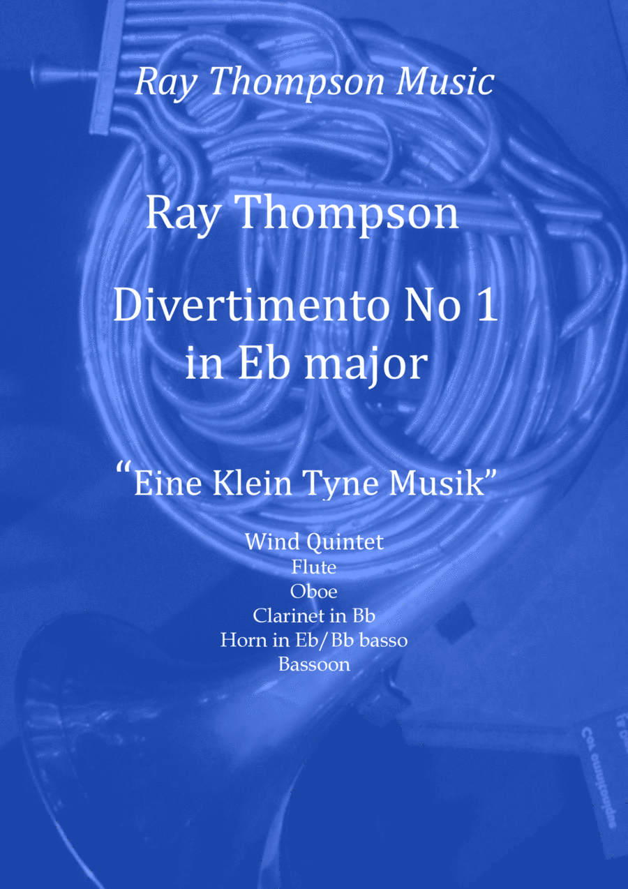 Divertimento No.1 in Eb major “Eine Kleine Tyne Musik” - wind quintet Woodwind Quintet scores gallery preview page 1