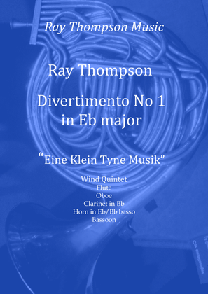 Book cover for Divertimento No.1 in Eb major “Eine Kleine Tyne Musik” - wind quintet