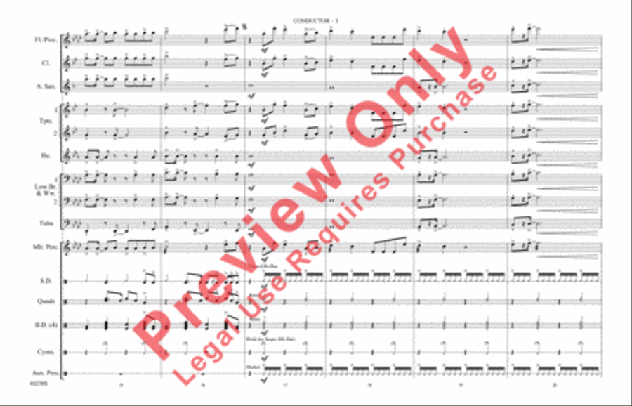 Don't Start Now Marching Band scores gallery preview page 4