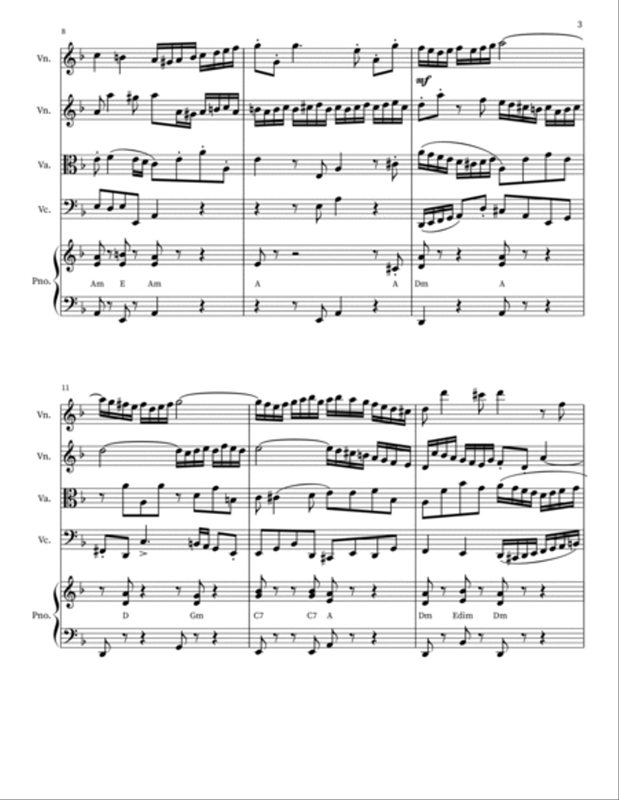Double violin concerto BWV 1043 Violin Solo scores gallery preview page 3