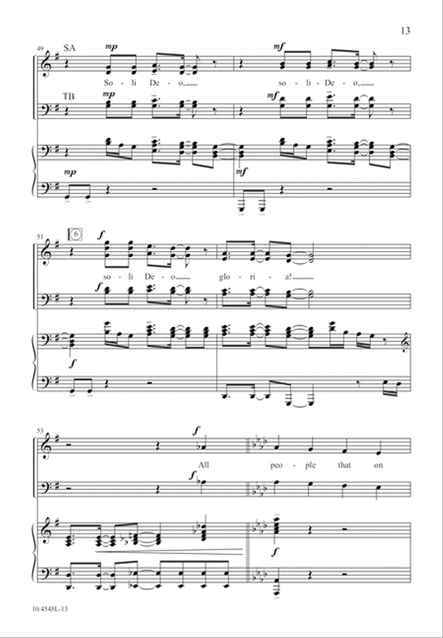 Soli Deo 4-Part scores gallery preview page 14