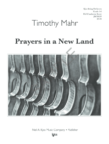 Prayers in a New Land - Score