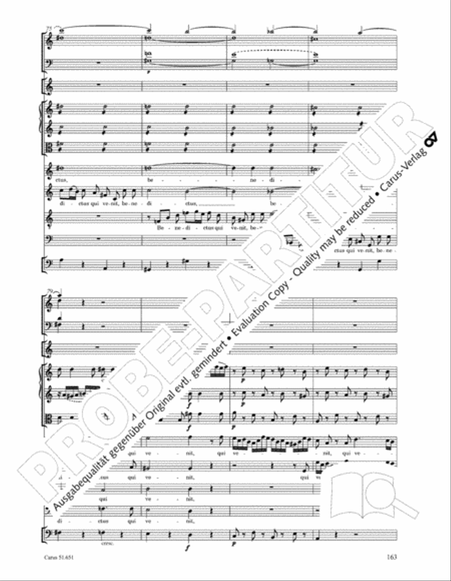 C Minor Mass, K. 427 (Missa in c KV 427) 4-Part scores gallery preview page 179