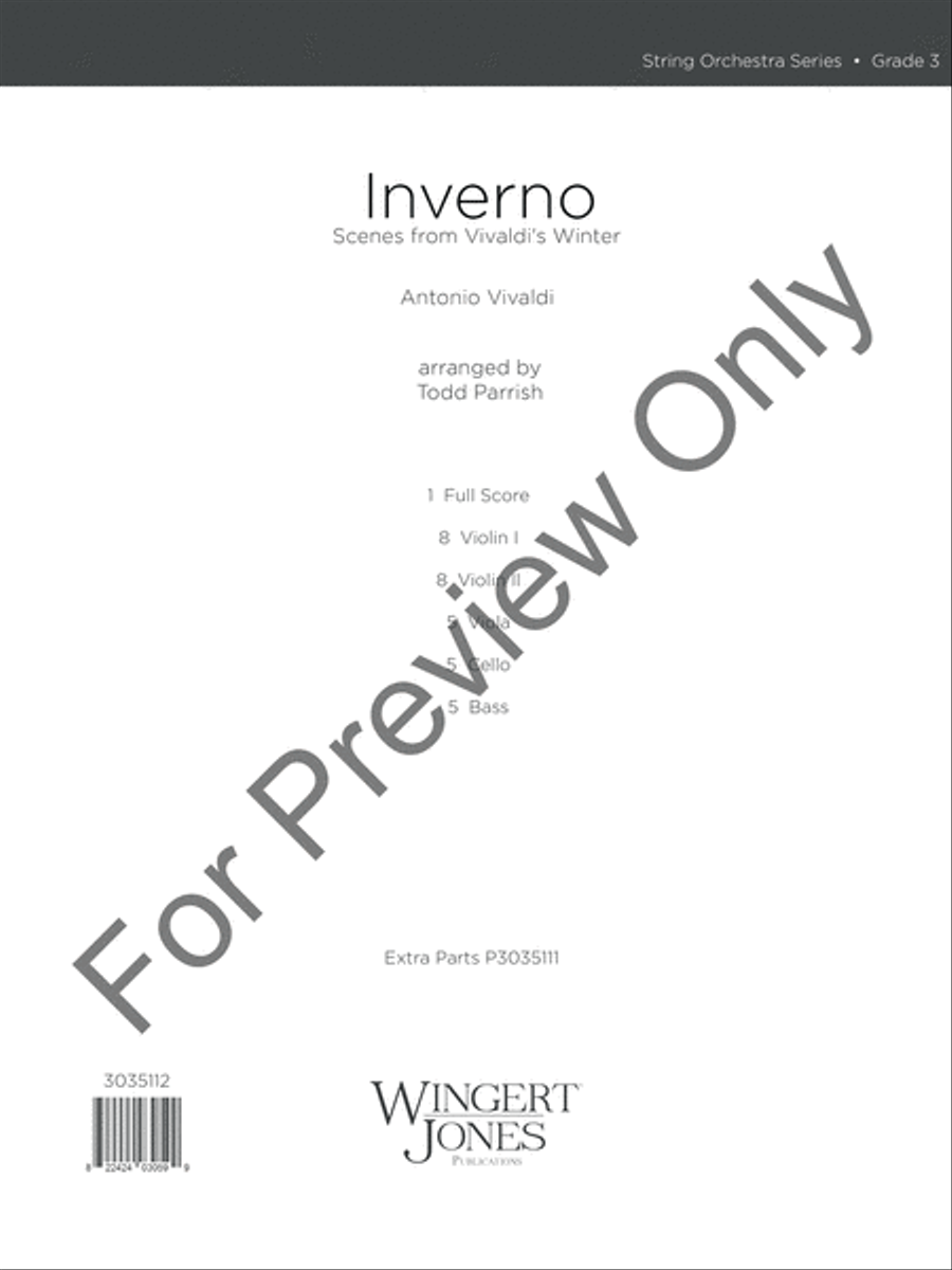 Inverno Inverno String Orchestra scores gallery preview page 2