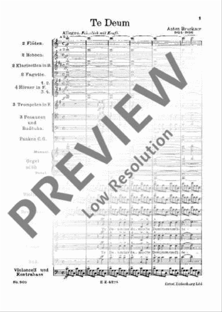 Te Deum Te Deum Choir scores gallery preview page 10