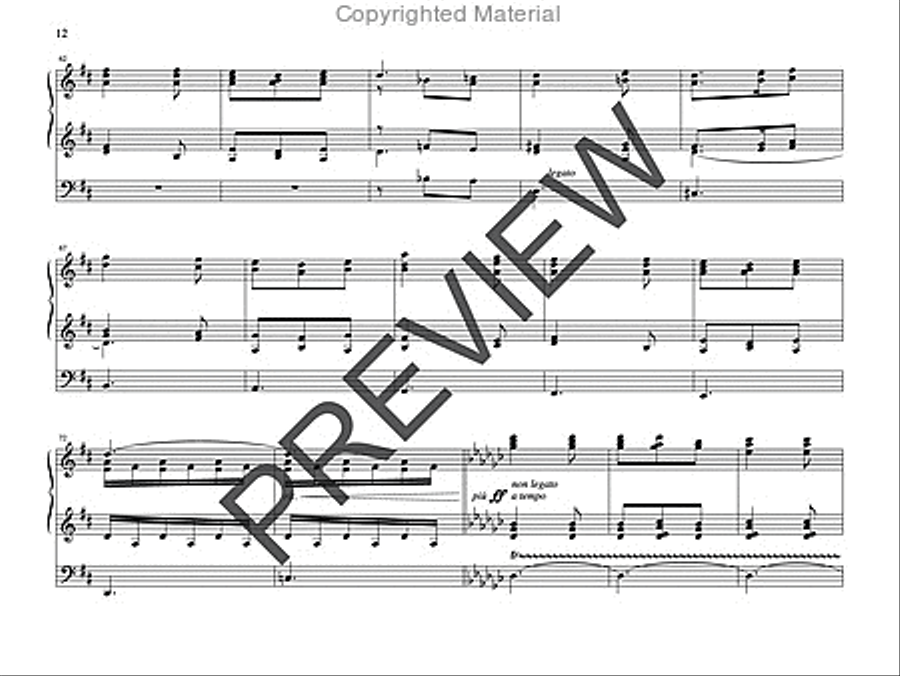 Meditation and Toccata on HYFRYDOL Organ scores gallery preview page 11