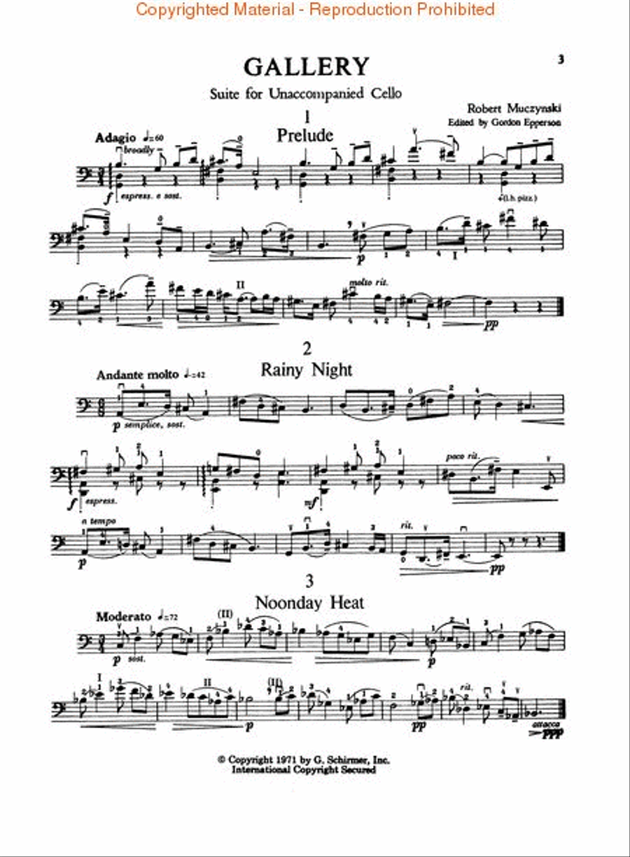 Gallery Suite Cello Solo scores gallery preview page 2