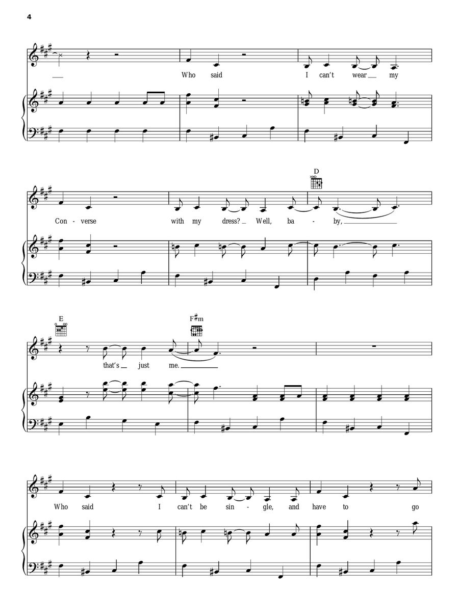 La La Land Piano, Vocal, Guitar scores gallery preview page 4