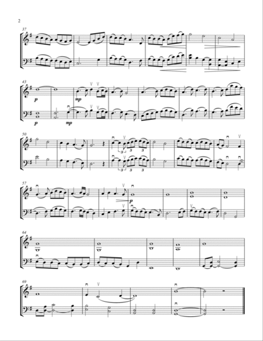 In the Bleak Midwinter String Duet scores gallery preview page 3