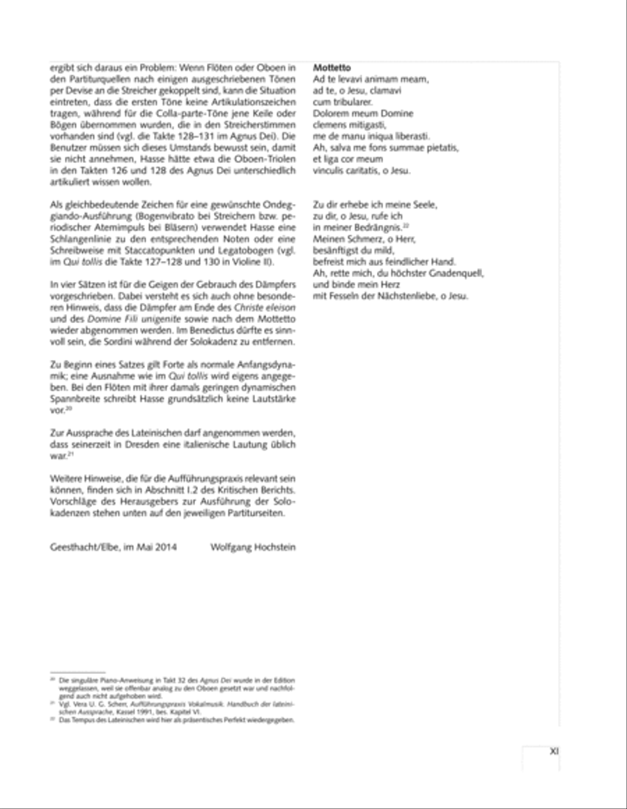 Missa in g. Hasse-Werkausgabe IV/3 4-Part scores gallery preview page 11