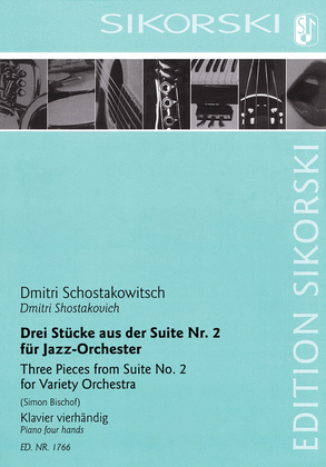 Book cover for 3 Pieces from Suite No. 2 (For Variety Orchestra)