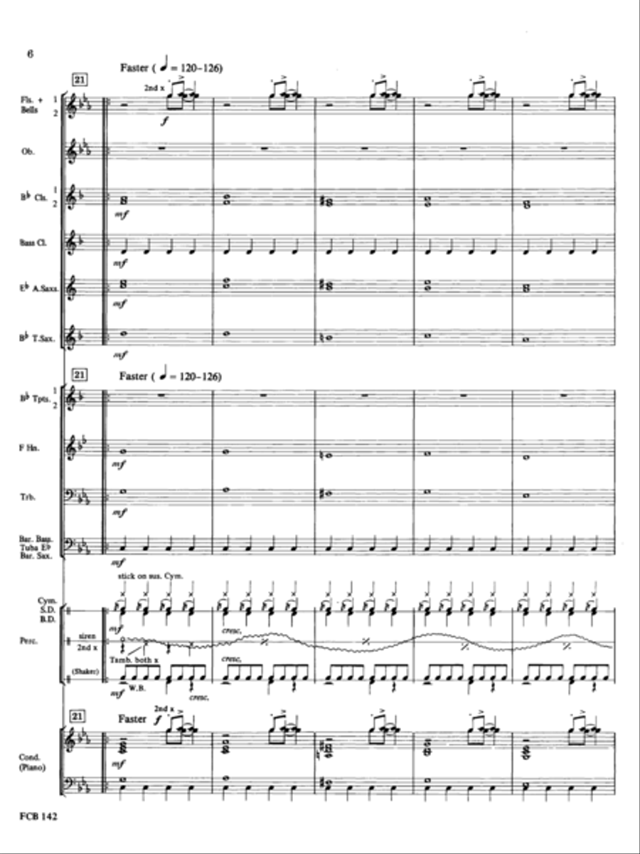 Crimebusters Concert Band scores gallery preview page 6