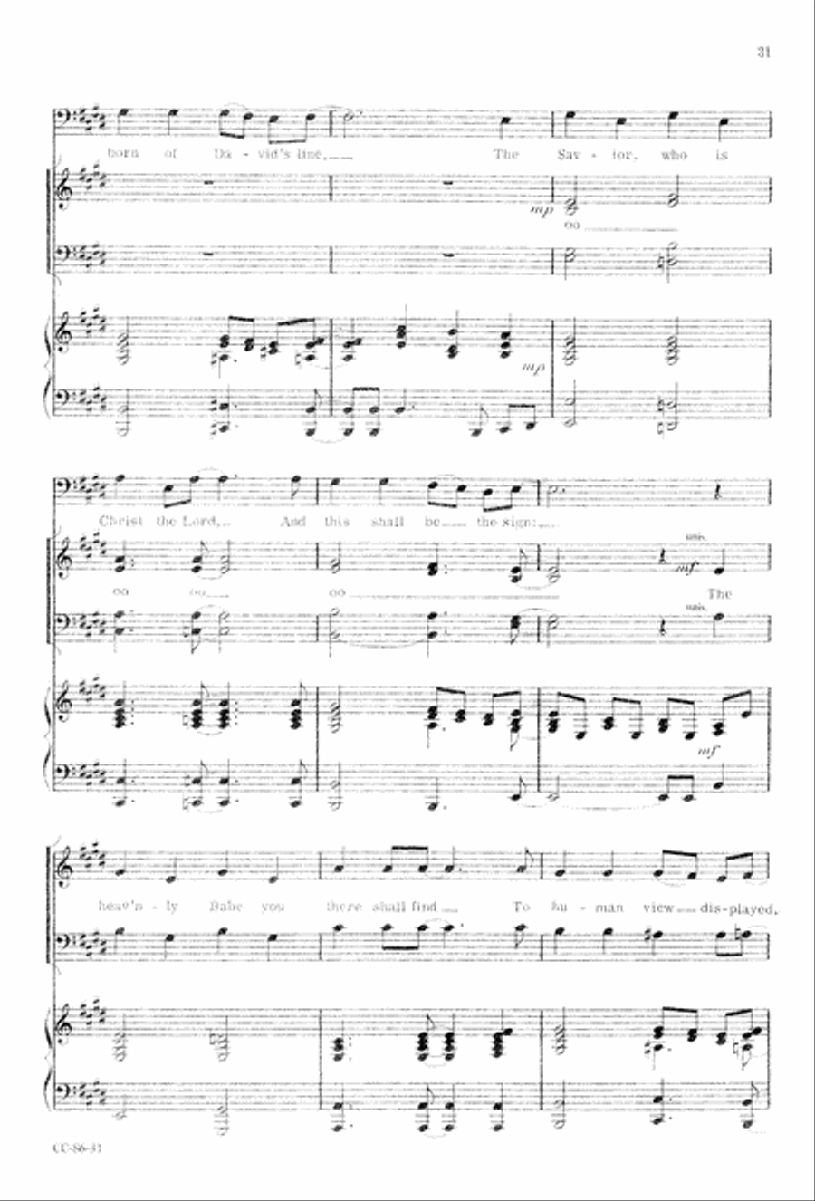 Angels' Song Angels' Song 4-Part scores gallery preview page 33
