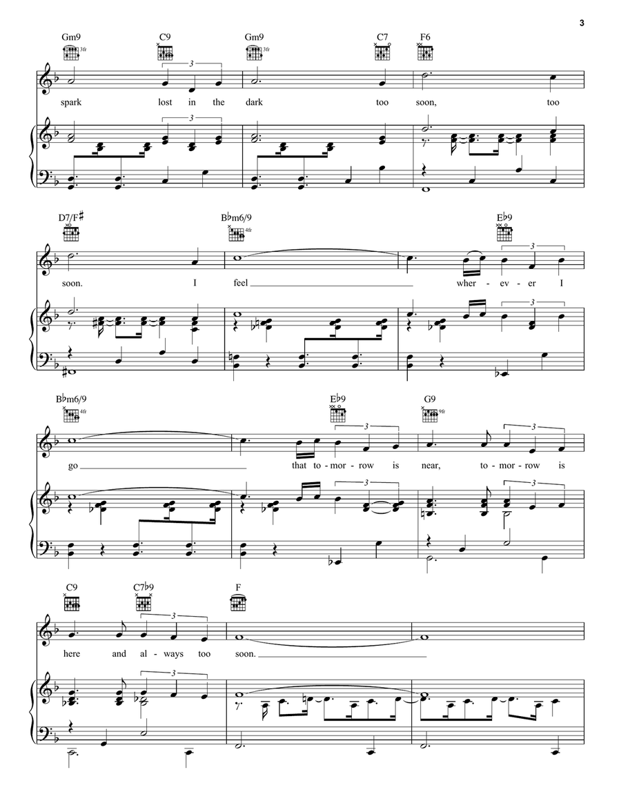 Speak Low Speak Low Piano, Vocal, Guitar scores gallery preview page 3