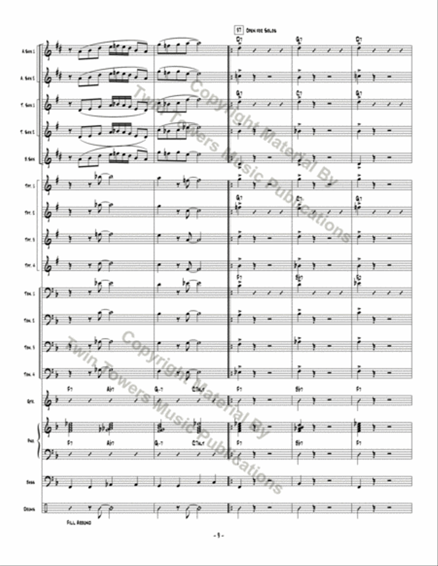 Don't Be Hatin' Don't Be Hatin' Jazz Ensemble scores gallery preview page 10