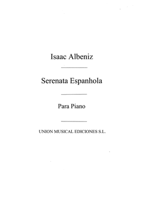 Book cover for Serenata From Espana Op.165 For Piano