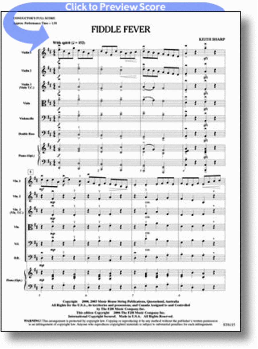 Fiddle Fever String Orchestra scores gallery preview page 1